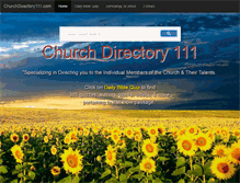 Tablet Screenshot of churchdirectory111.com